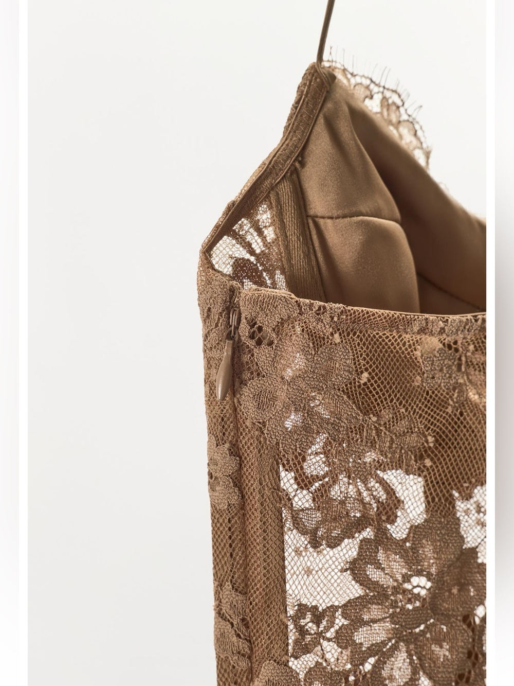 Zara RING-DETAIL LACE STRAPPY DRESS - Picture 4 of 7